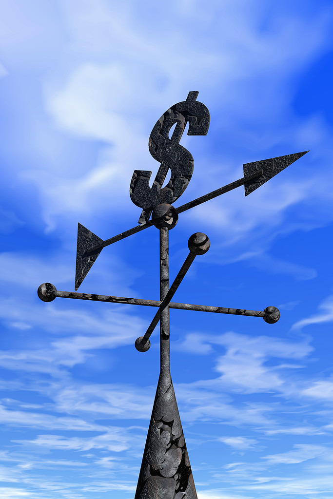 Weather Vane with Dollar Sign